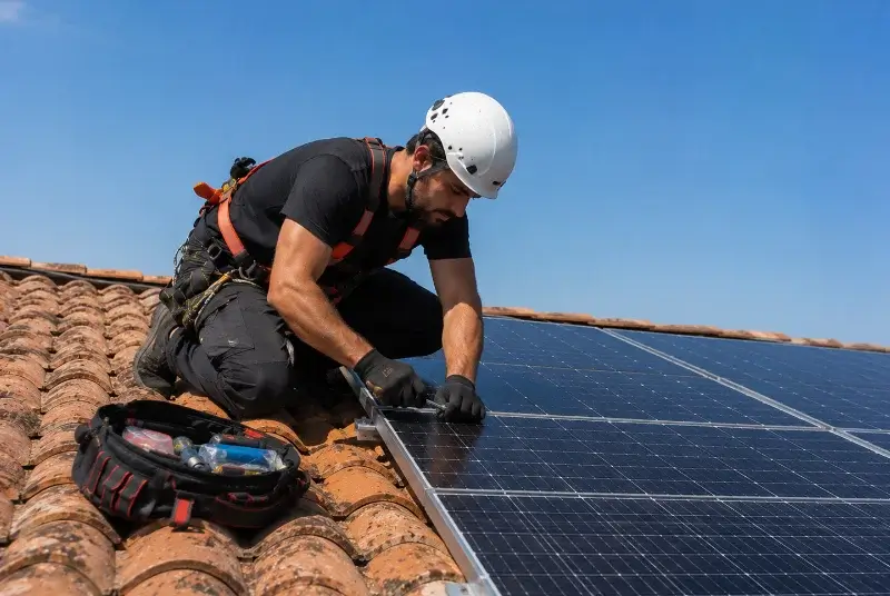 Maintenance et monitoring de panneaux solaires à Marpent