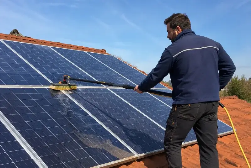 Nettoyage et entretien de panneaux solaires à Marpent